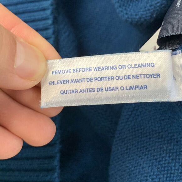 Mens Tommy Hilfiger Sweater XL Cotton Blue Collared Heavy Pullover Long Sleeve - Picture 11 of 11